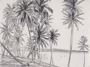 Mossuril, Mozambik, 1925 (fekete kréta papíron)
